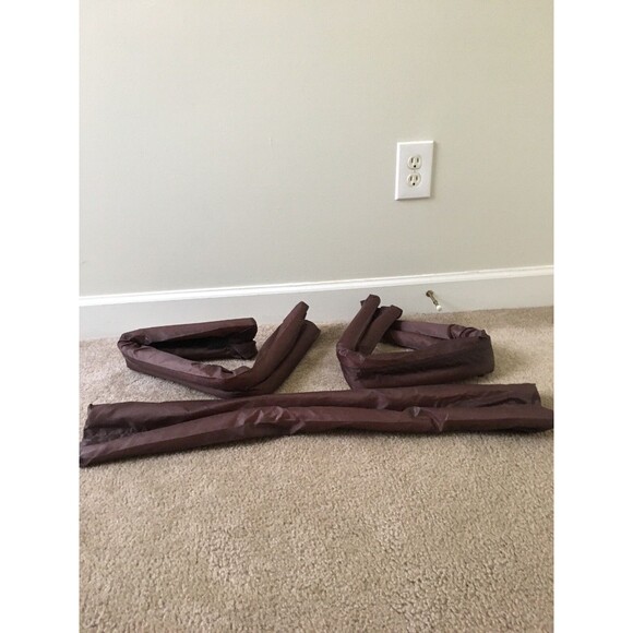 Twin Door Draft Dodger Guard Stopper Energy Saving Protector Doorstop Brown - Picture 2 of 12